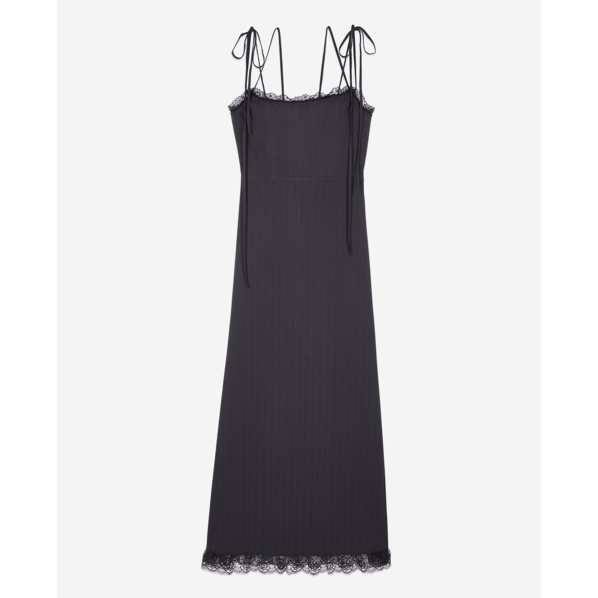 Long Dress With Lace | Women | Black