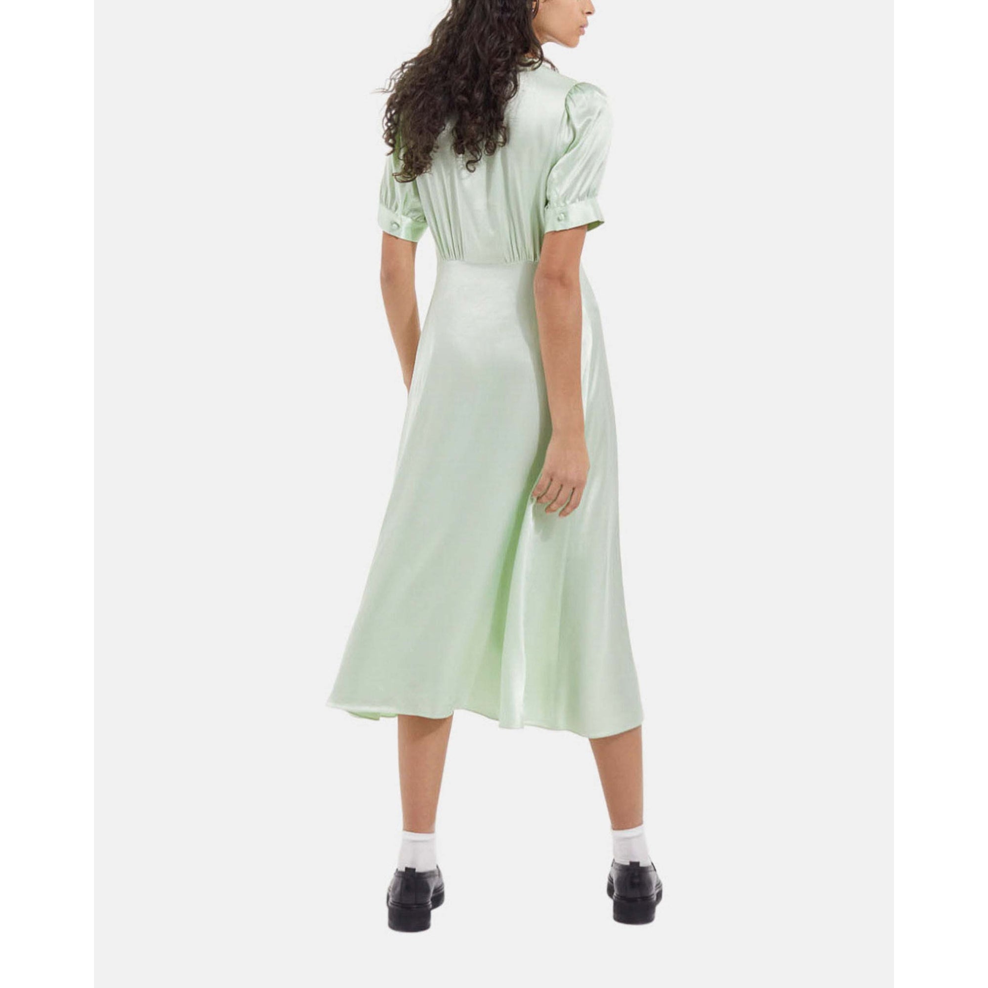 Long Green Dress With Buttons | Women | Mint