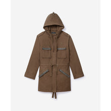 Long Cotton Parka | Women | Khaki