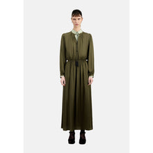 Long Dress With Lacing | Women | Khaki