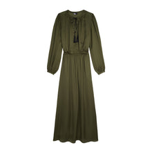 Long Dress With Lacing | Women | Khaki