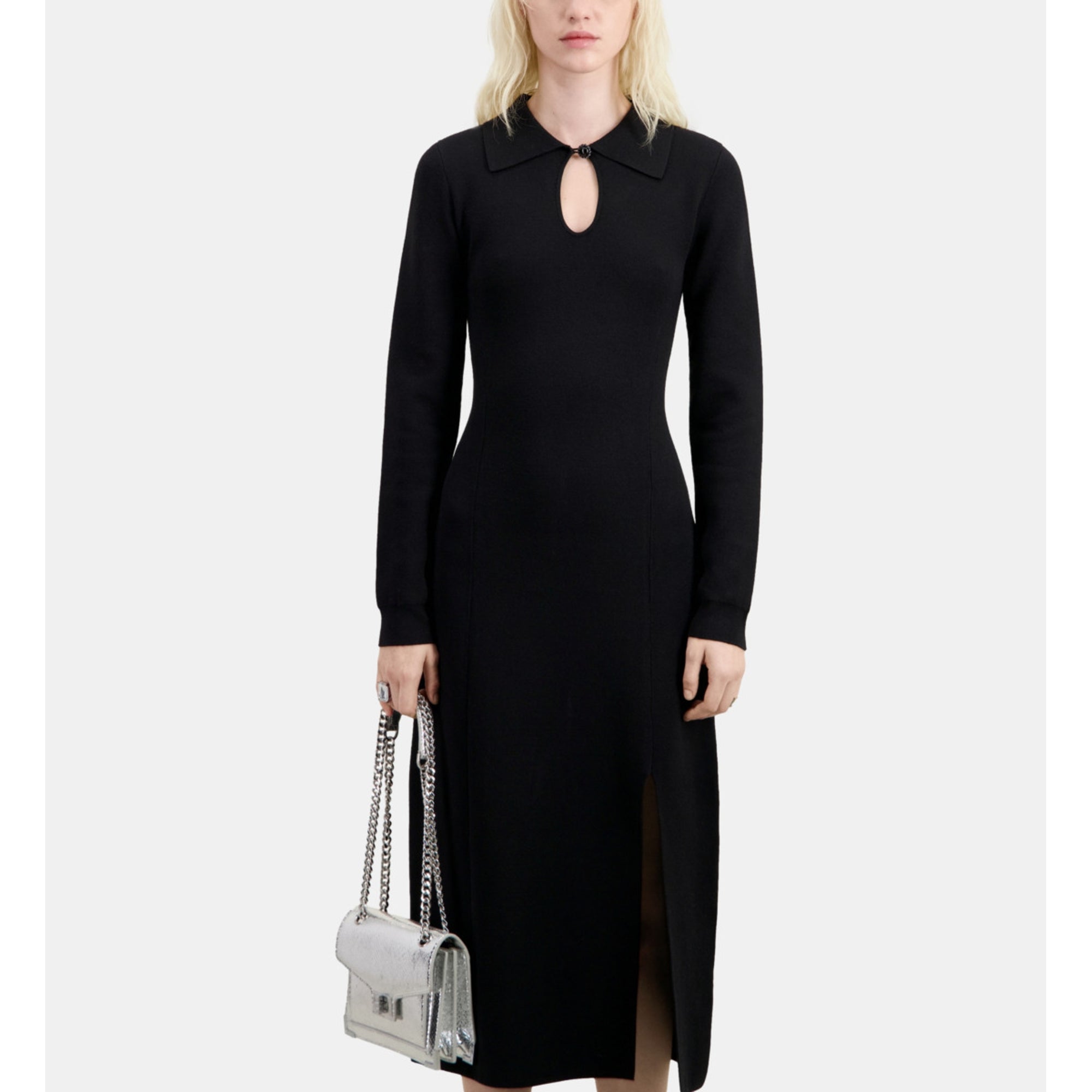 Long Knit Dress | Women | Black