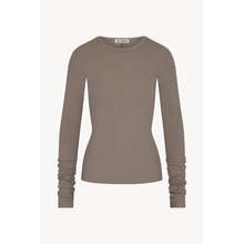 Long Sleeve Fitted Top | Clay