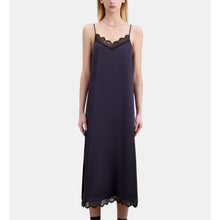 Long Slip Dress | Women | Navy Blue