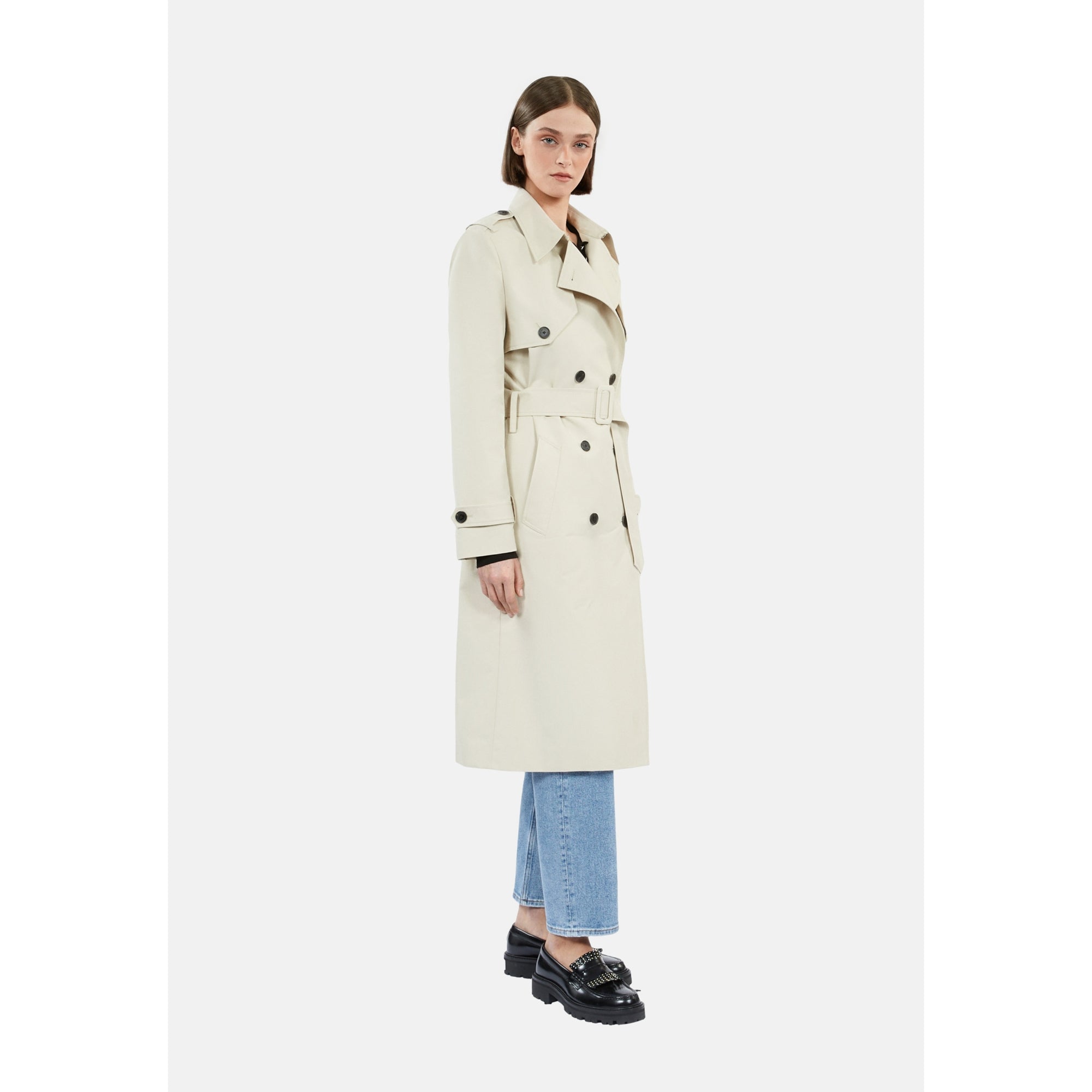 Long Trench Coat | Women | Beige