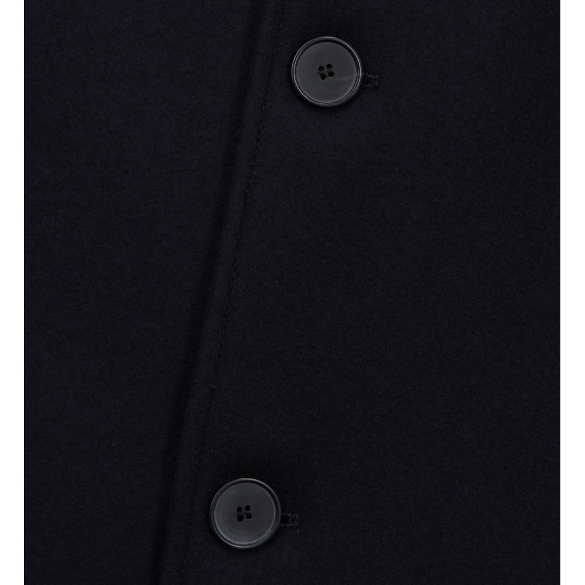 Long Wool Coat | Men | Black