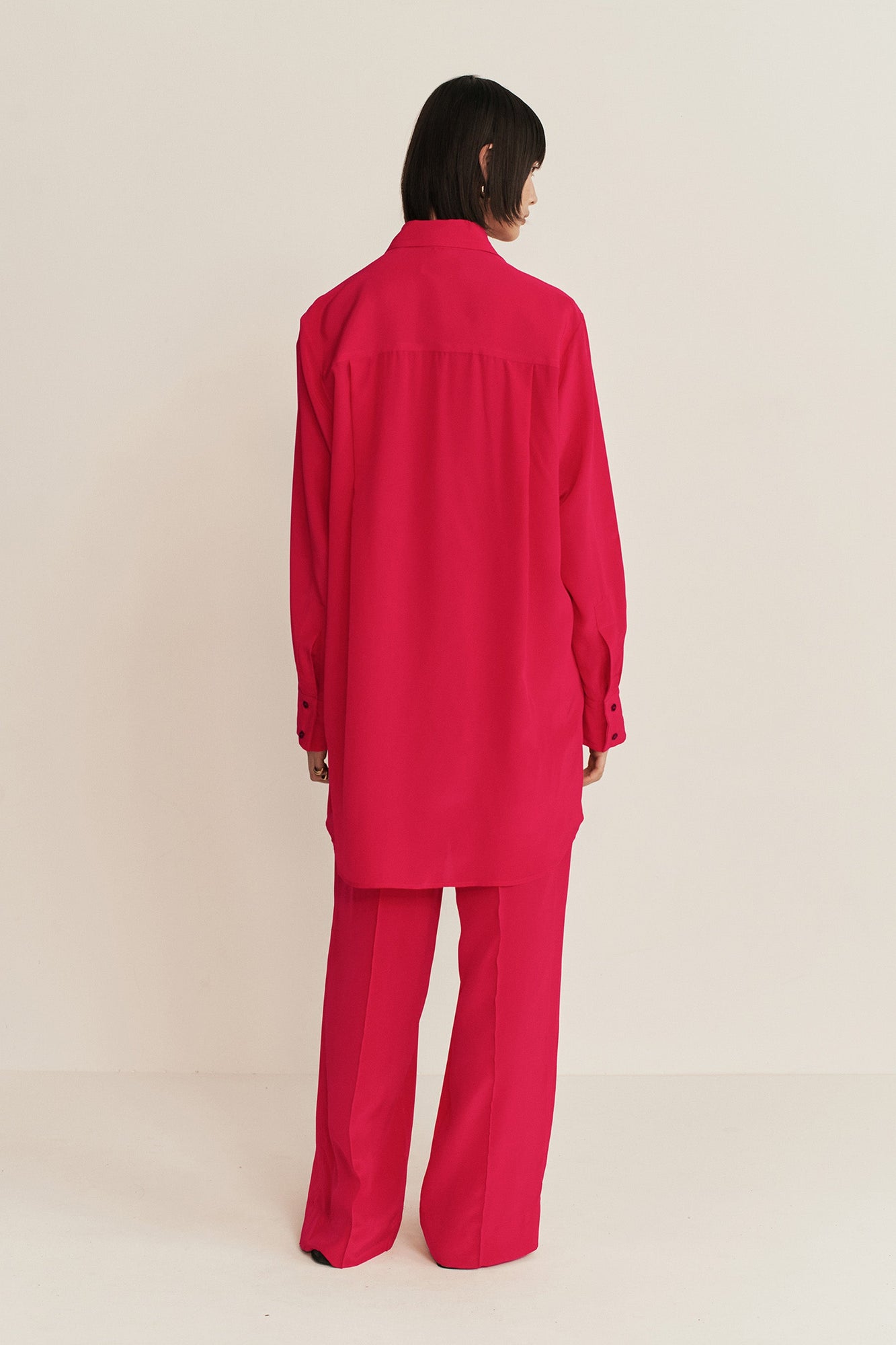 Classico Silk Pants | Framboise