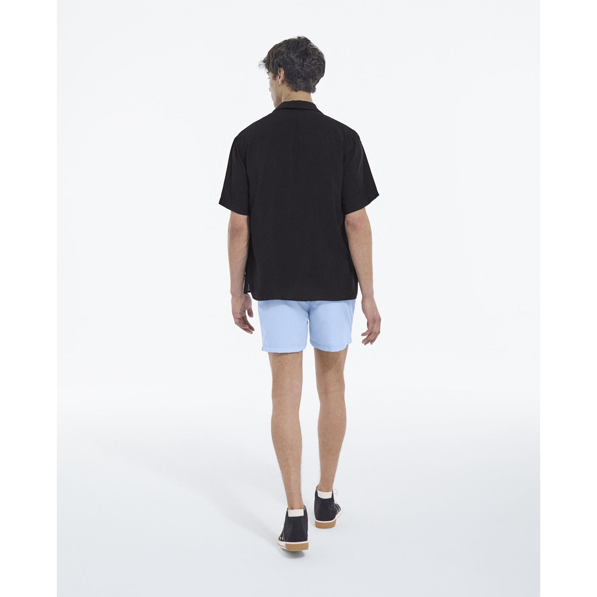 Loose-Fitting Buttoned Shirt | Men | Black