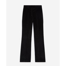 Loose-Fitting Velvet Pants | Women | Black