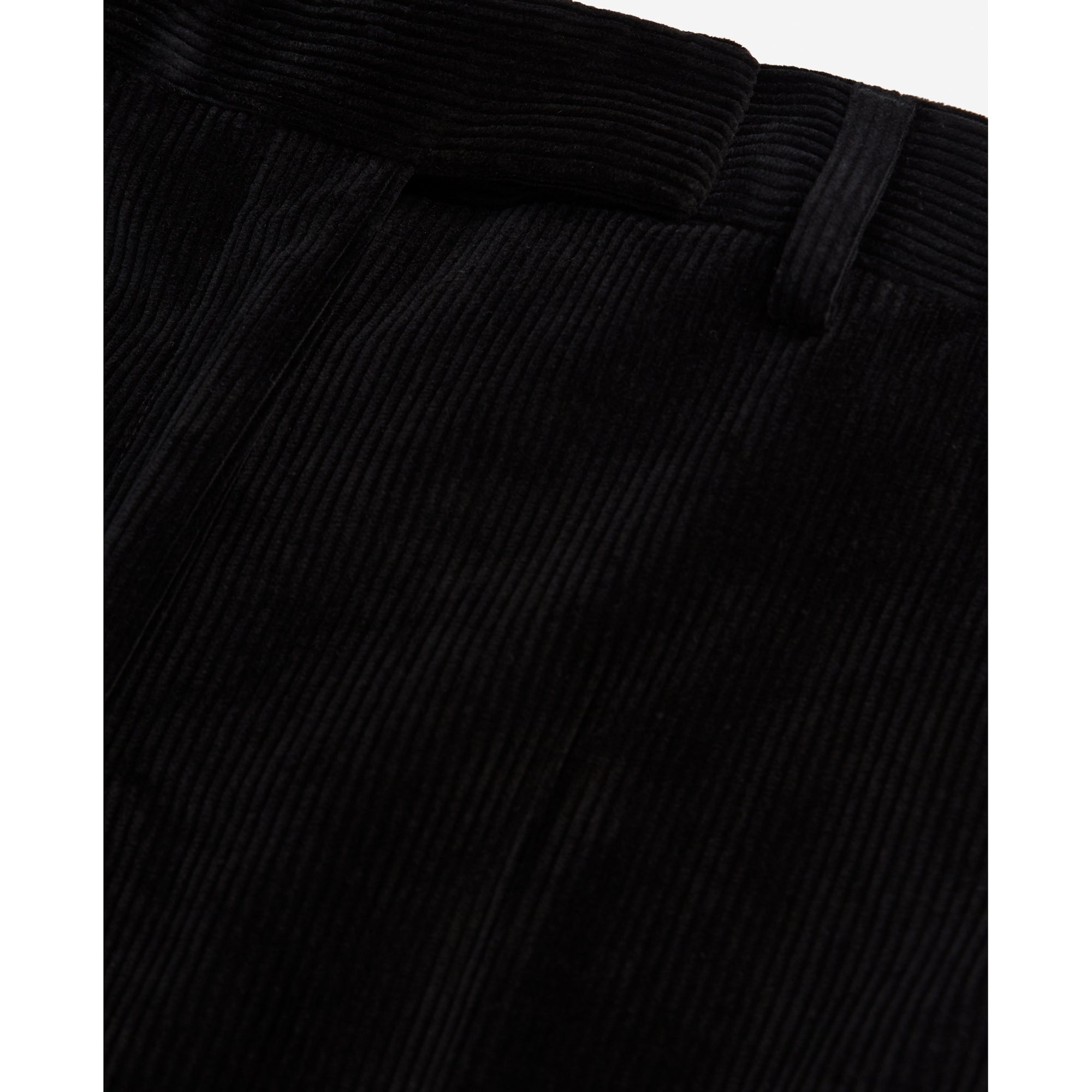 Loose-Fitting Velvet Pants | Women | Black