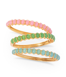 Lillian Bangle Bracelet in Pink - Loren Hope