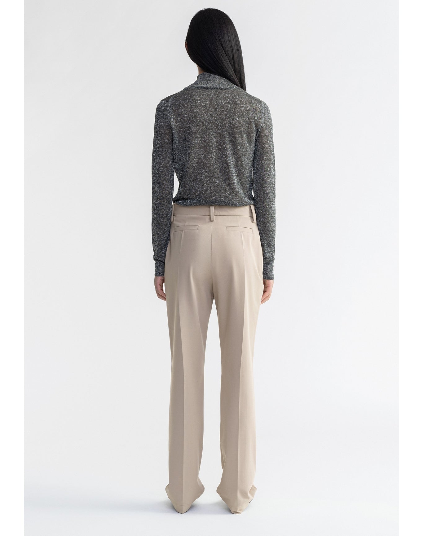 Loui | Straight Leg Suiting Pants | Ash