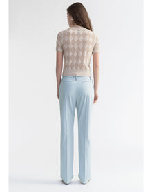 Loui | Straight Leg Suiting Pants | Ice Blue