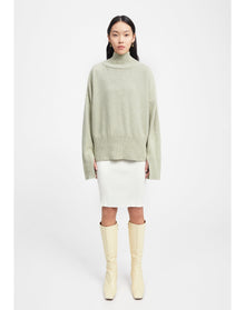Loupe | Cut-Out Sweater | Sage