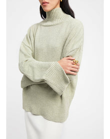 Loupe | Cut-Out Sweater | Sage
