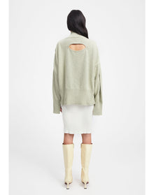Loupe | Cut-Out Sweater | Sage