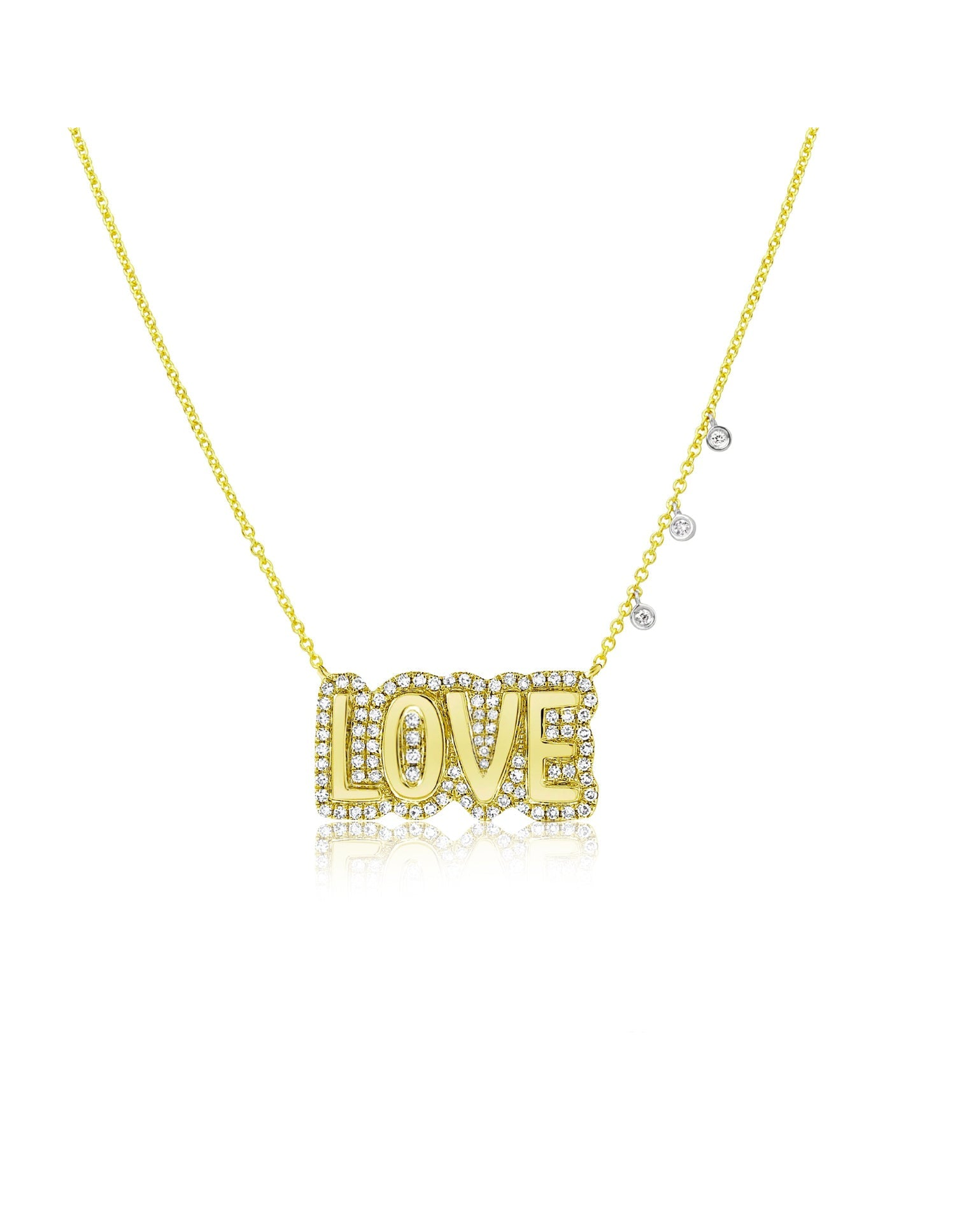 Love Bubble Diamond Necklace | Yellow Gold