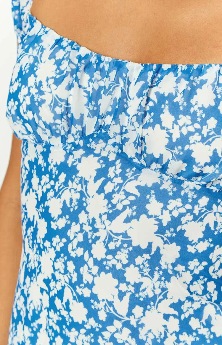 Love & Lust Floral Mini Dress | Blue