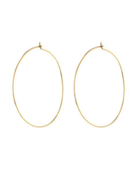 Capri Wire Hoops - Gold | Plated Gold