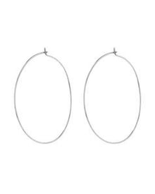 Capri Wire Hoops - Silver | Plated Silver