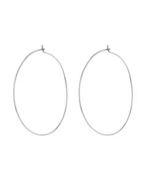 Capri Wire Hoops - Silver | Plated Silver