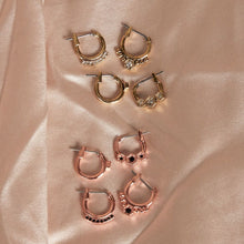 Full Bloom Hoop Earring Set | Gold