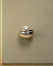 The Marais Wave Ring Set | Gold/Silver