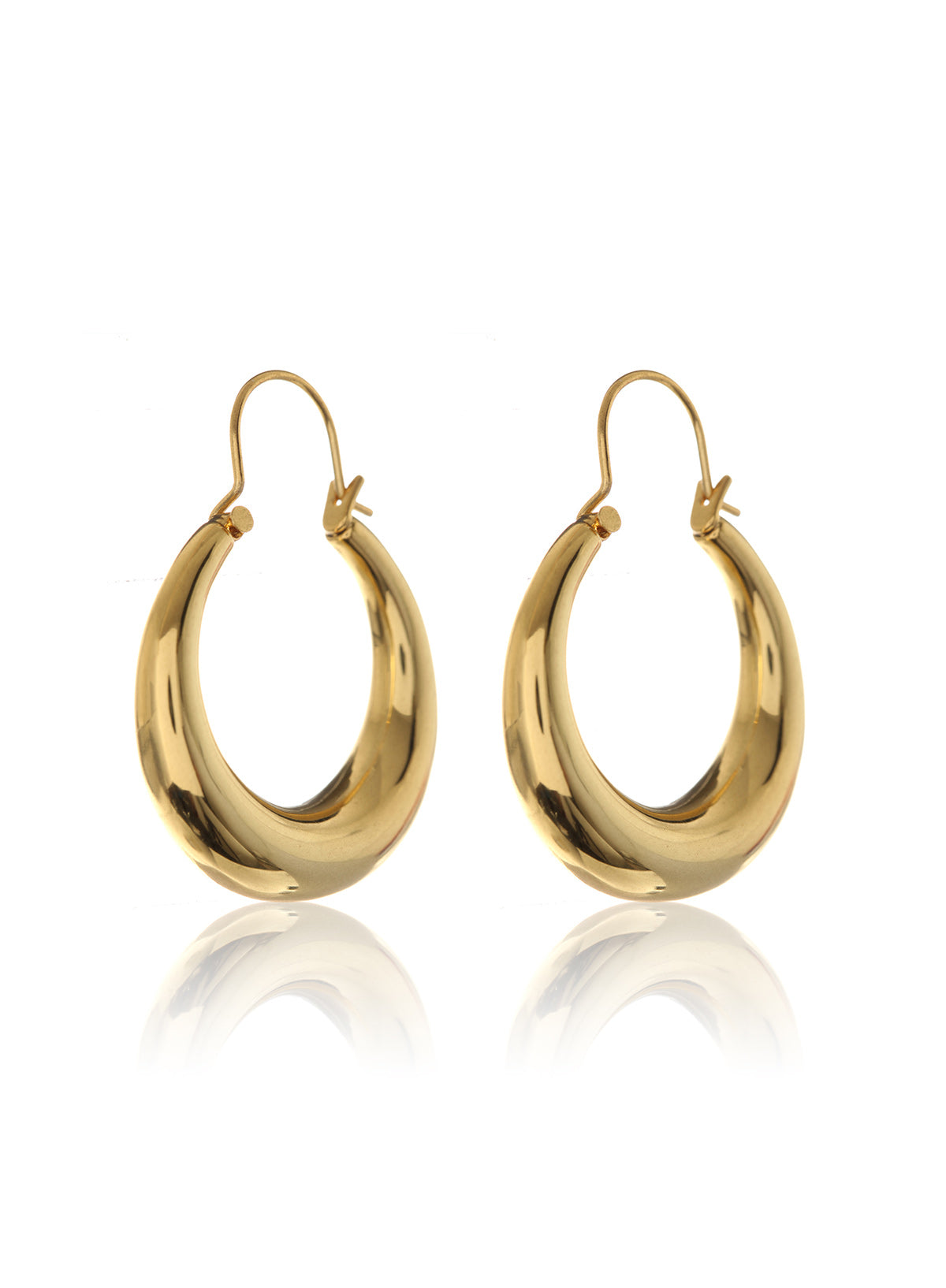 Martina Tube Hoops - Gold | Plated Gold