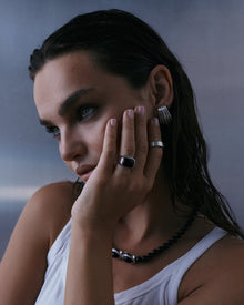 The Sundown Statement Studs | Silver