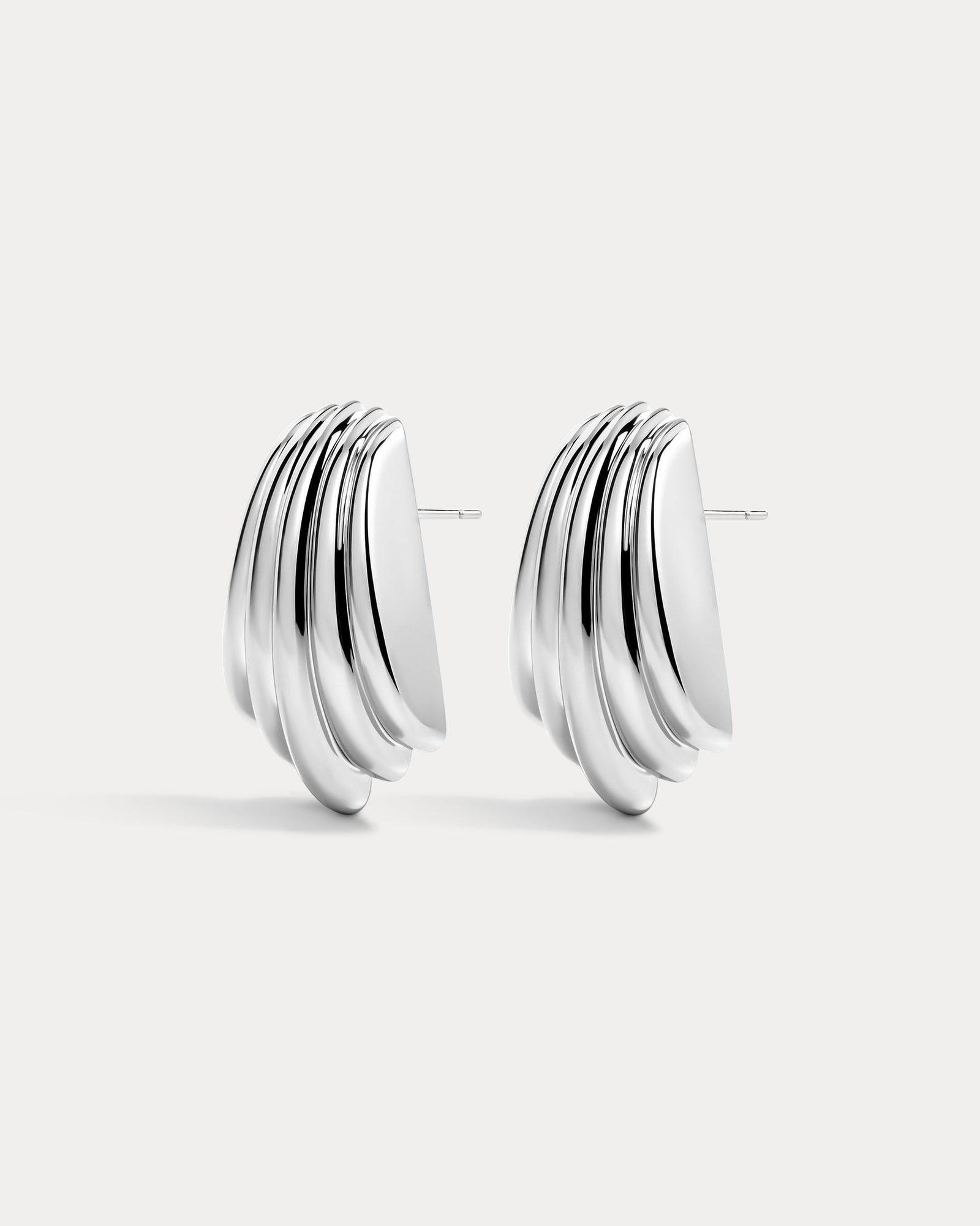 The Sundown Statement Studs | Silver