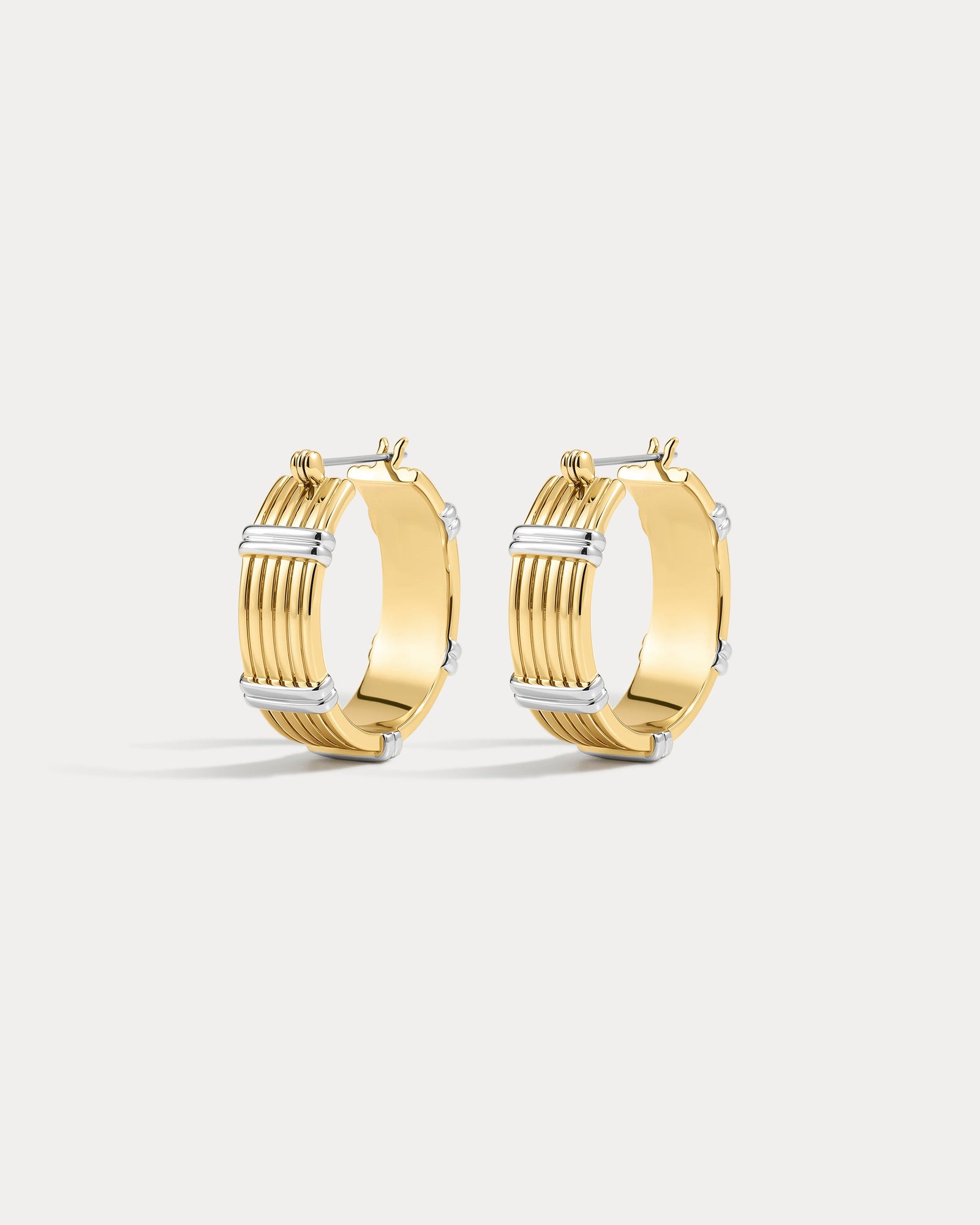 The Two-Tone Sierra Bar Hoops | Two Tone