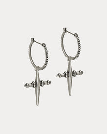 Cross Hoops | Silver Ox