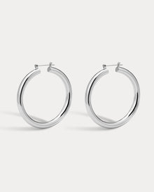 Amalfi Tube Hoops | Silver