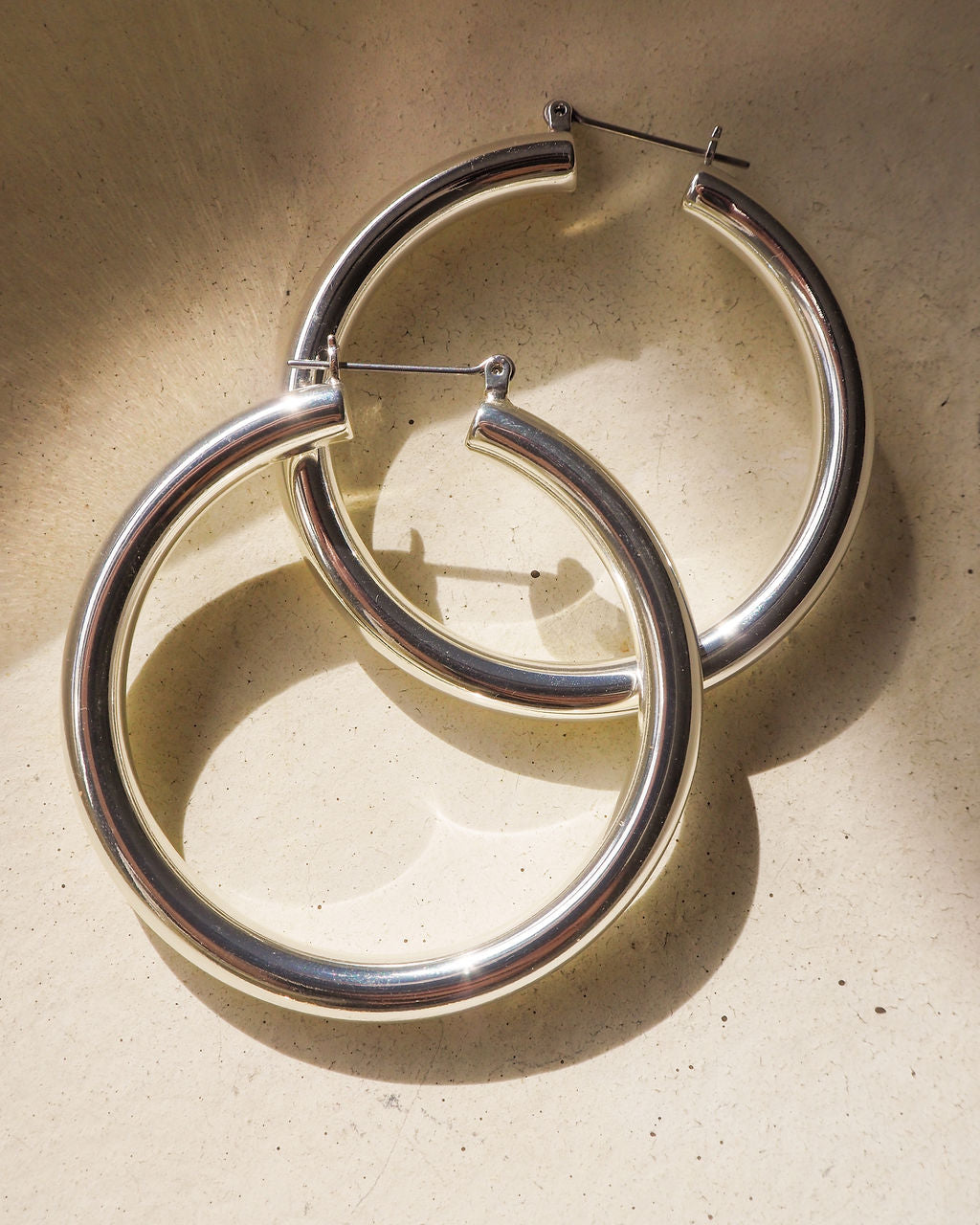 Amalfi Tube Hoops - Silver | Plated Silver