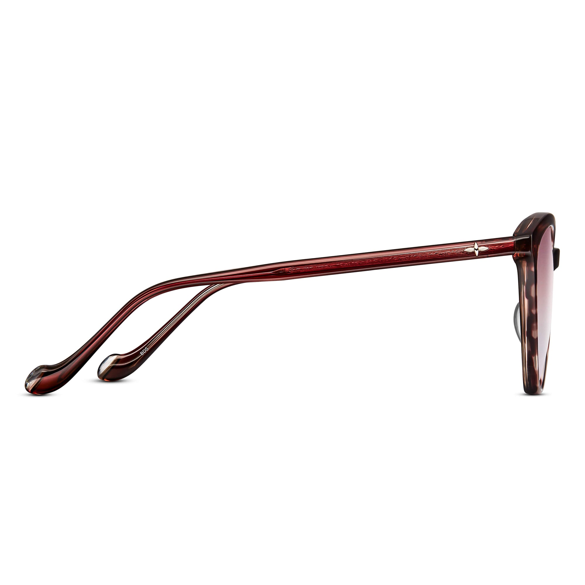 Womens | M1025 Cat Eye Sunglass | Bordeaux Stripe | Pink Gradient Lens | 55MM