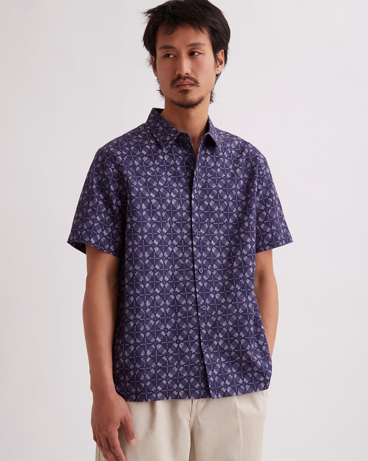 Ocean | Bruce Block Print SS Shirt