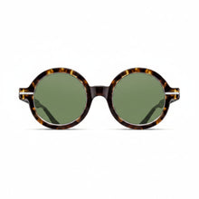 Unisex | M2059 Round Sunglass | Tokyo Tortoise/Brushed Silver | Sage Green Lenses | 48MM