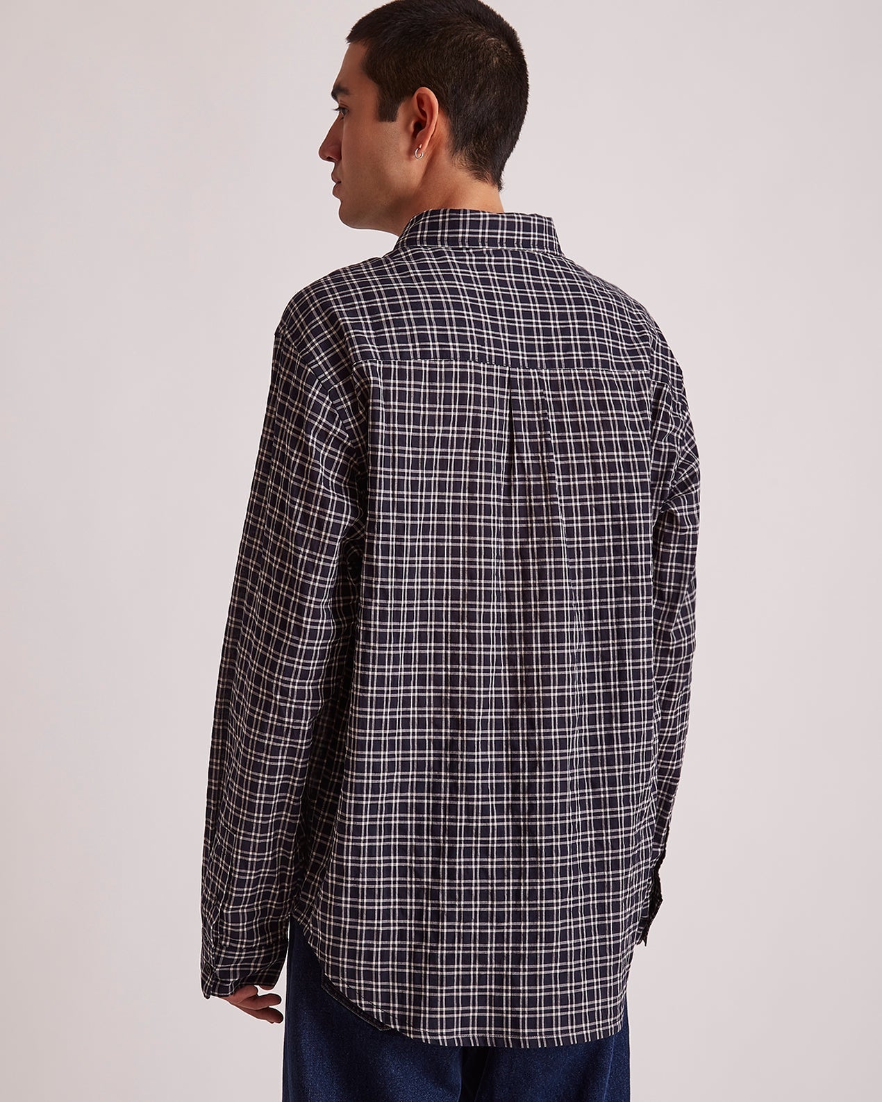 Midnight | Luis Check LS Shirt