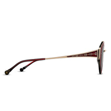 Womens | M3120 Cat Eye Sunglass | Bordeaux/Pale Gold | Grey Solid Lens | 52MM