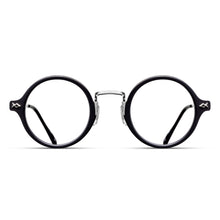Unisex | M3127 Round Optical | Brushed Silver/Matte Black | Clear Lens | 43MM