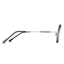 Unisex | M3127 Round Optical | Brushed Silver/Matte Black | Clear Lens | 43MM