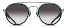 Unisex | M3156 Panto Sunglass | Brushed Silver/Bottle Green | Grey Gradient Lenses | 49MM