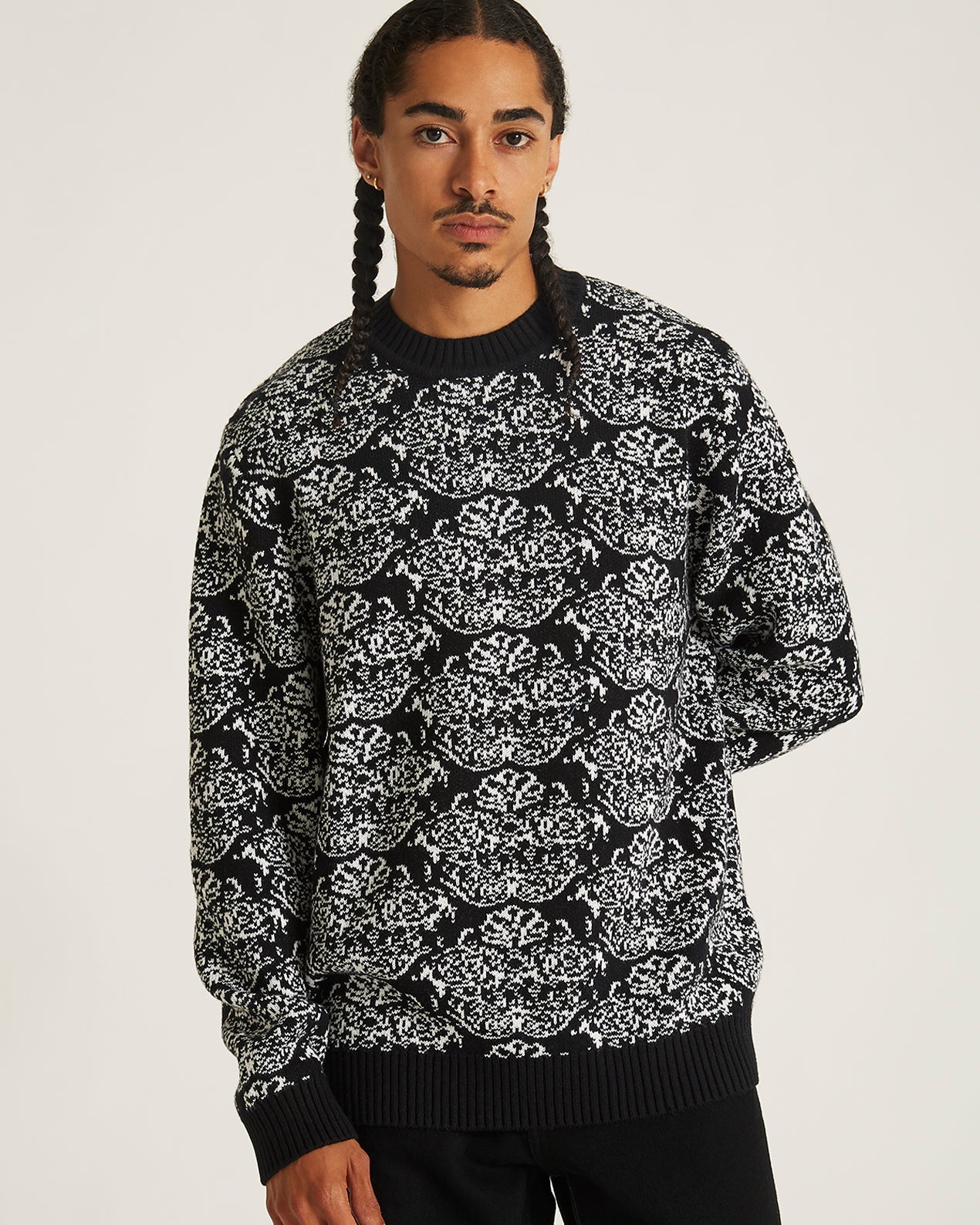 Black | Greg Tapestry Sweater