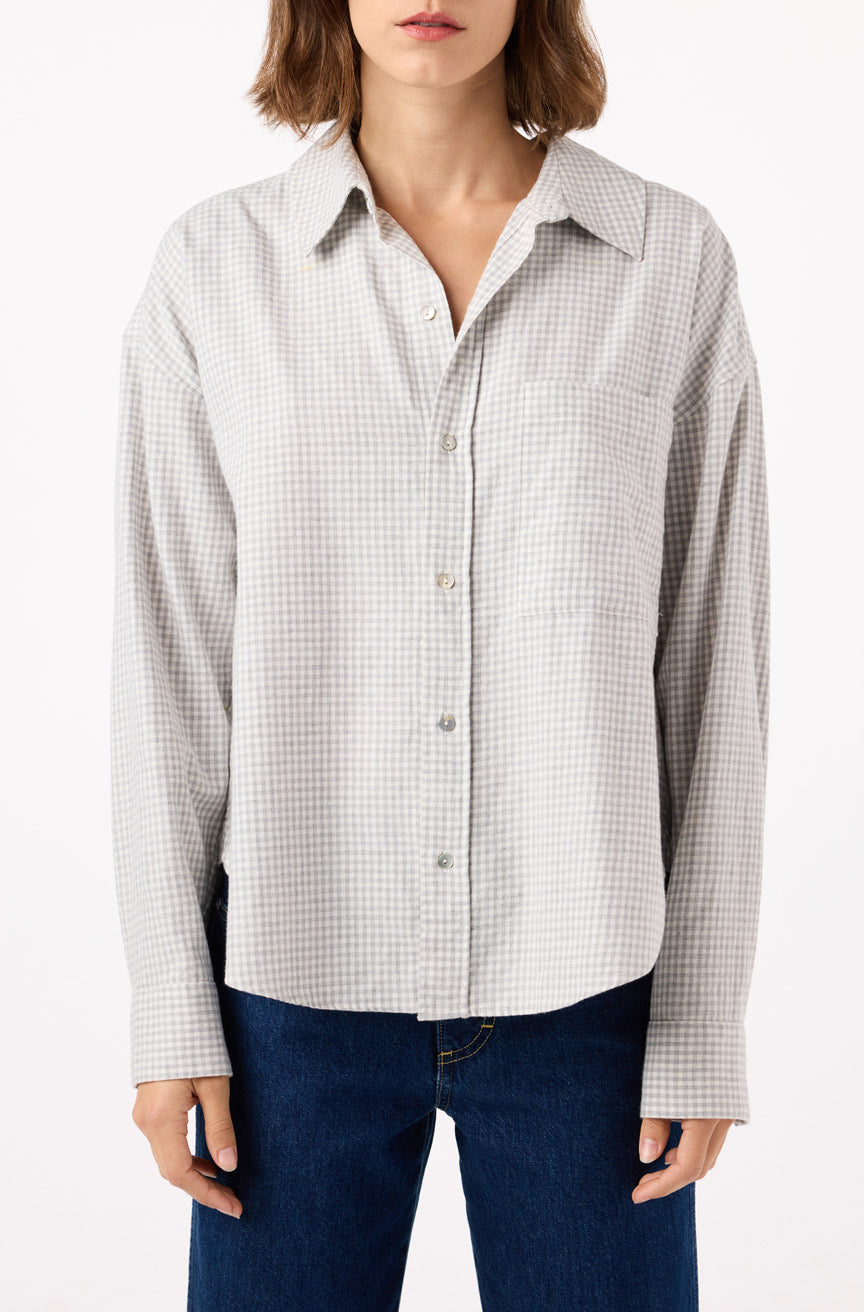 AMO Denim | Maryanne Shirt in Silver Fox