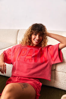 Empathy Always Short Sleeve Crewneck | Vintage Red
