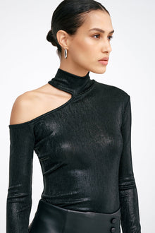 Evan Metallic Top | Onyx