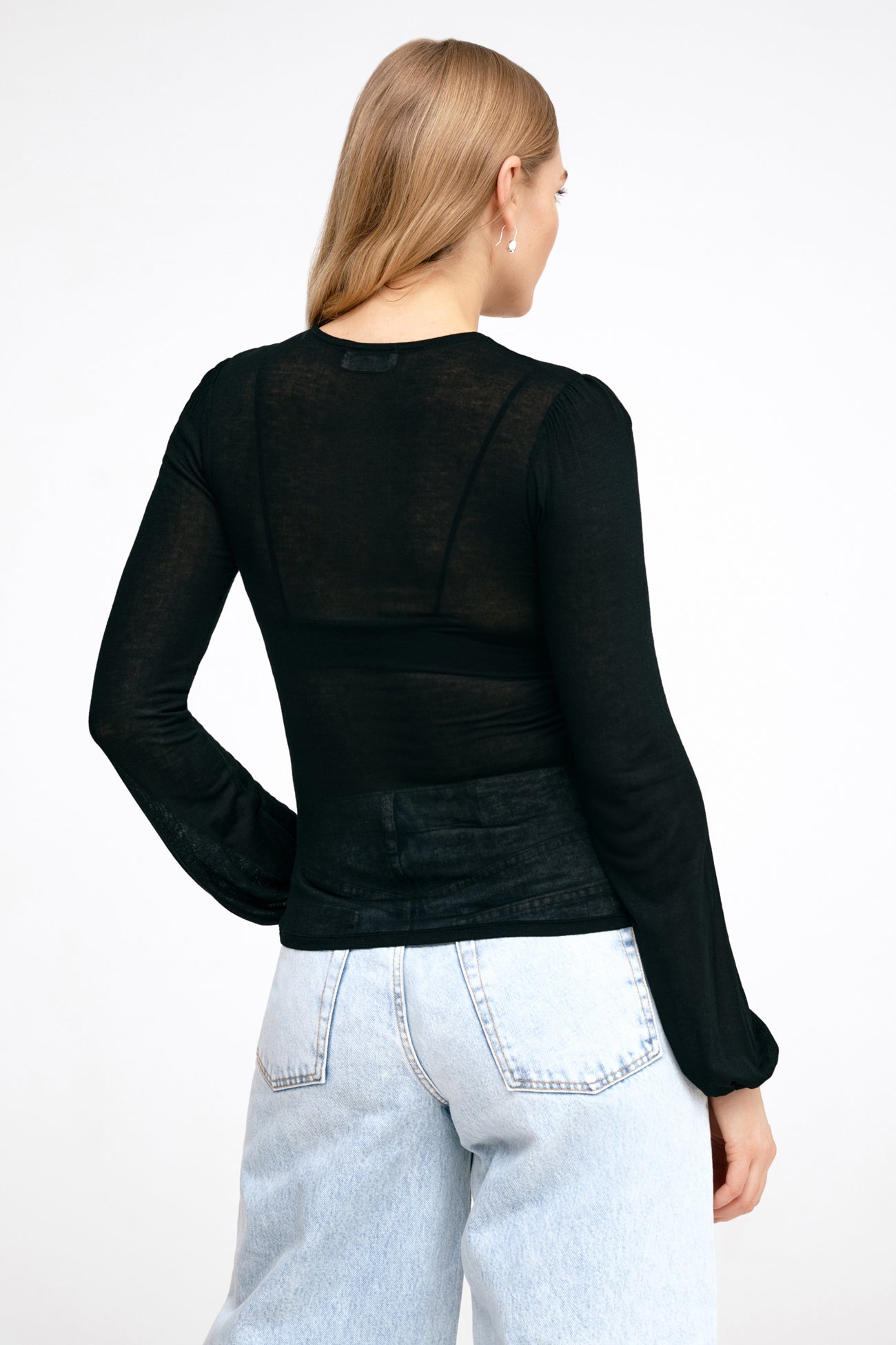 Alex Sheer Top | Black