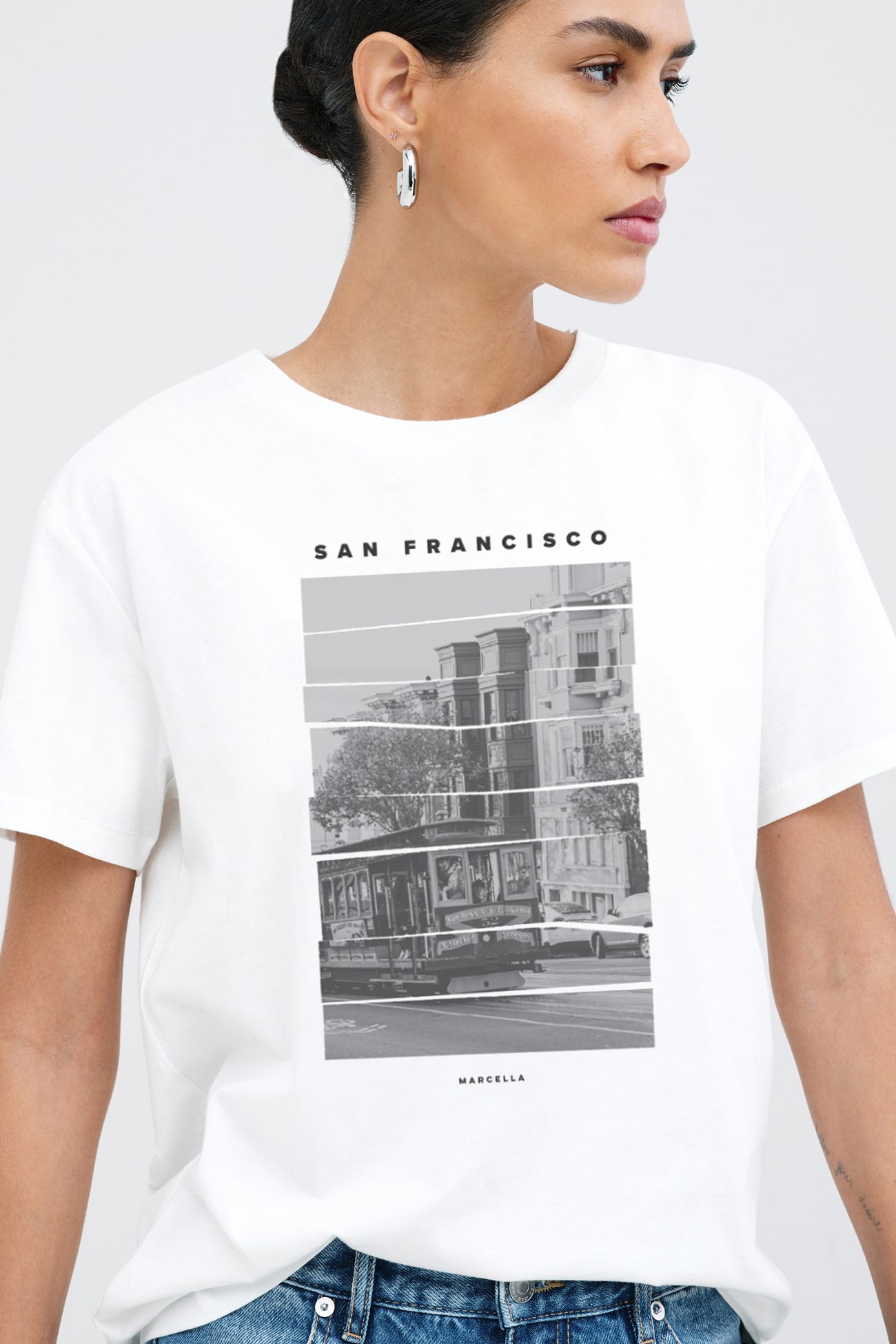 San Francisco Graphic Tee | White