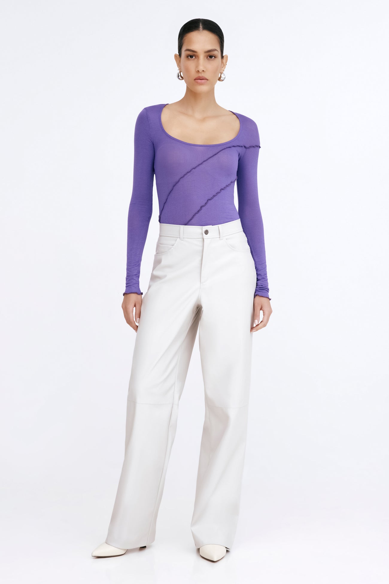 Melody Sheer Top | Violet