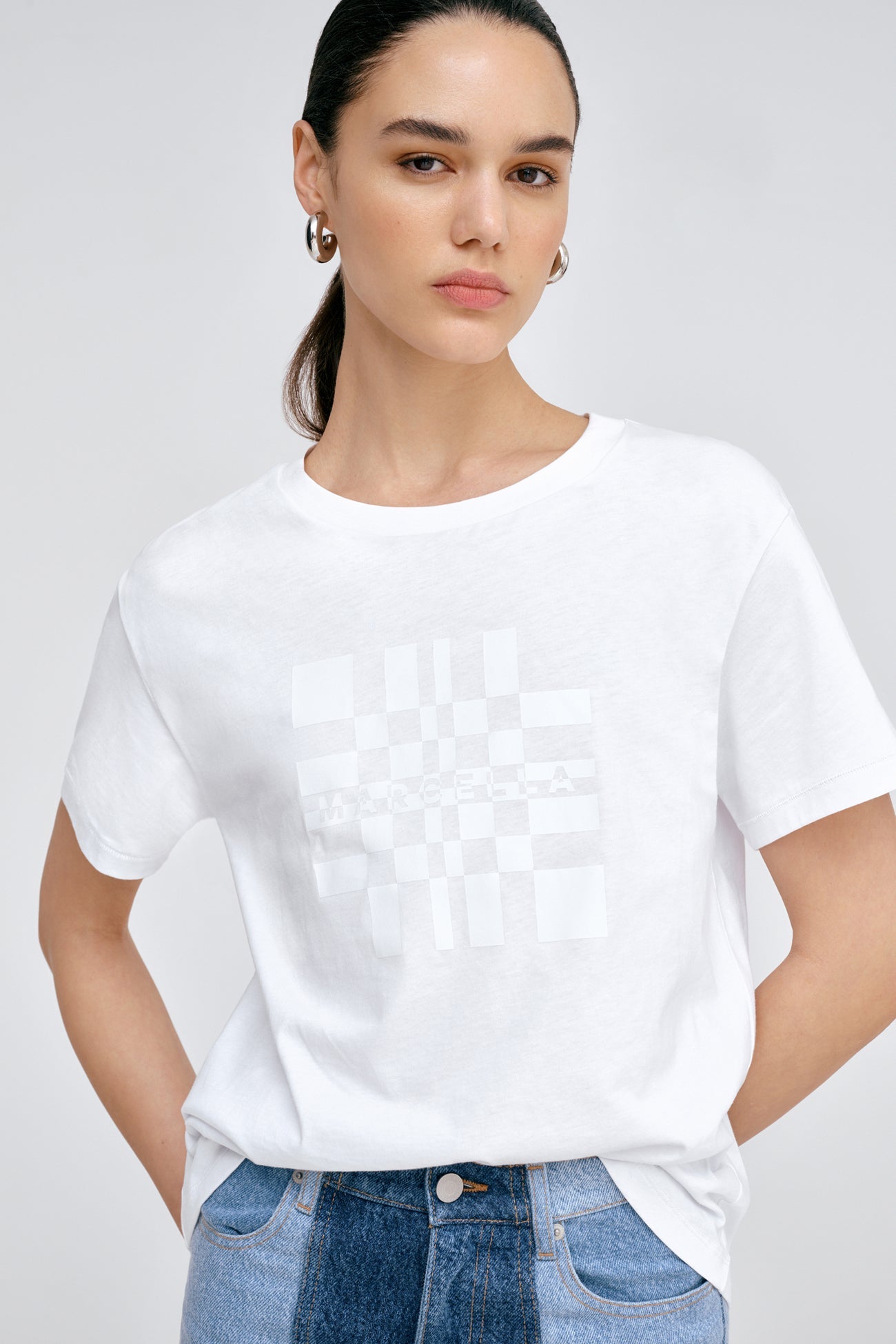 Marcella Graphic Tee | White